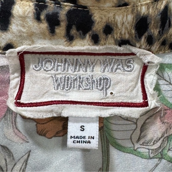 Johnny Was Workshop Liliana Silk Western Shirt Women's Small - Picture 4 of 15